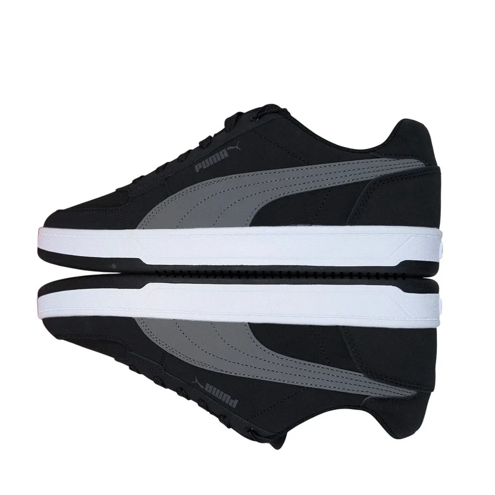 Puma Caven 2.0 Buck Mens Sneakers Black Cool Dark Gray 395202-03 Size 11 NIB